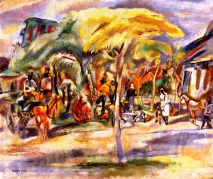 Southern Landscape by Jules Pascin Oil Painting