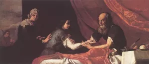Jacob Receives Isaac's Blessing by Jusepe De Ribera Oil Painting