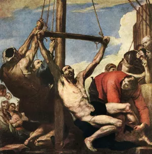 Martyrdom of St Bartholomew by Jusepe De Ribera Oil Painting