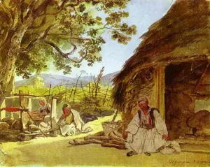 Greek Morning in Myraca by Karl Pavlovich Brulloff Oil Painting