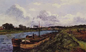 Auvers Sur Oise by Karl Pierre Daubigny Oil Painting