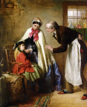 A First Visit to the Dentist by Leon Bazile Perrault Oil Painting