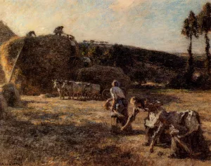 Glaneuses by Leon-Augustin L'Hermitte Oil Painting