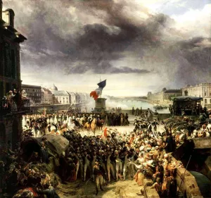 La Garde Nationale de Paris by Leon Cogniet Oil Painting