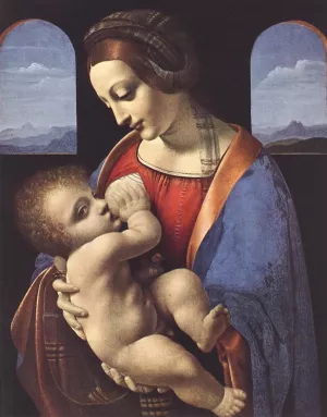 Madonna Litta by Leonardo Da Vinci Oil Painting