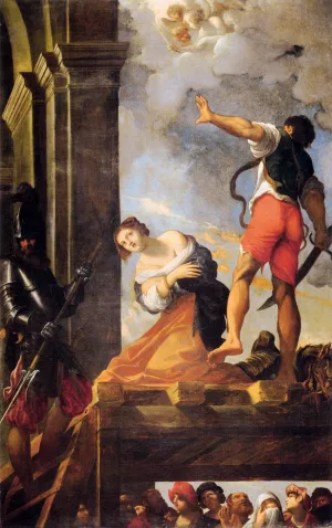 The Martyrdom of St Margaret by Lodovico Carracci Oil Painting