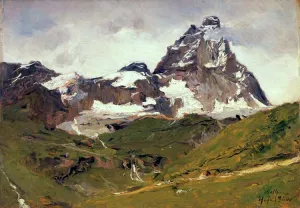 Alpi Cervino by Lorenzo Delleani Oil Painting