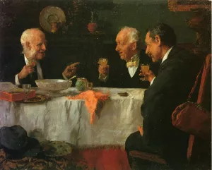 Gentlemen The Toast by Louis C. Moeller Oil Painting