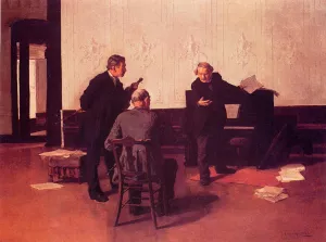 The Music Lovers by Louis C. Moeller Oil Painting