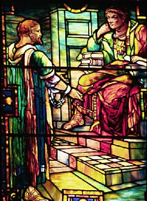 Paul Before Agrippa by Louis Comfort Tiffany Oil Painting
