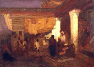 Snake Charmer at Tangier, Africa by Louis Comfort Tiffany Oil Painting