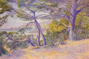 Under the Pines at Carqueiranne by Louis Gaidan Oil Painting