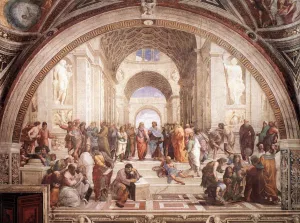 The School of Athens by Louis-Joseph-Raphael Collin Oil Painting