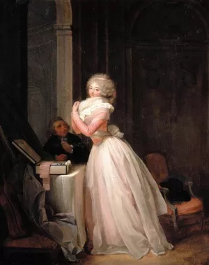 Lady at Her Toilet by Louis Leopold Boilly Oil Painting