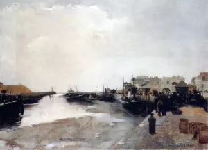 Le Havre by Louis Robert Carrier-Belleuse Oil Painting