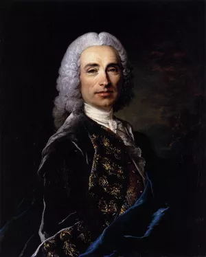 Portrait of Marquis de Lucker by Louis Tocque Oil Painting