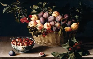 Still-Life with a Basket of Fruit by Louise Moillon Oil Painting