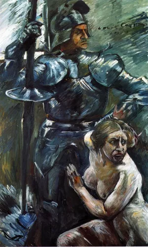 Beneath the Shield of Arms Oil painting by Lovis Corinth