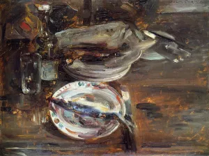 Cat's Breakfast by Lovis Corinth Oil Painting