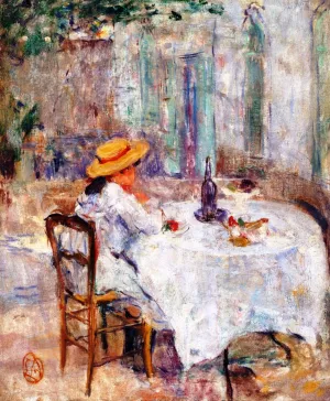 Breakfast in Provence by Lucien Abrams Oil Painting