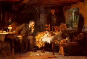 The Doctor Oil painting by Luke Fildes