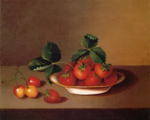 Strawberries and Cherries by Margaretta Angelica Peale Oil Painting