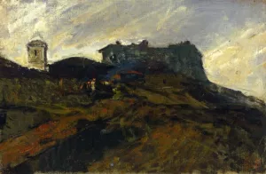 A House on the Spanish Countryside by Mariano Jose Ma Fortuny y Carbo Oil Painting
