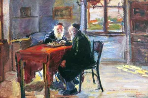 Chess Players by Artur Markiwicz Oil Painting