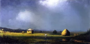 A Cloudy Day by Martin Johnson Heade Oil Painting