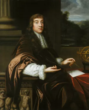 Portrait of a Mathematician by Mary Beale Oil Painting
