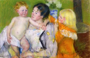 After the Bath by Mary Cassatt Oil Painting