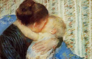 Mother and Child 2 by Mary Cassatt Oil Painting