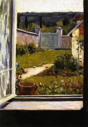 View Through the Studio Window by Mary Foote Oil Painting