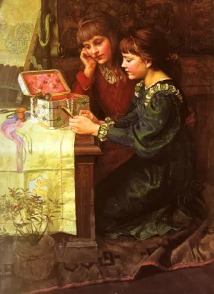 The Sewing Box by Mary L. Gow Oil Painting