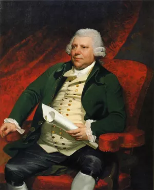 Sir Richard Arkwright by Mather Brown Oil Painting