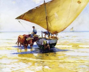 Beached by Mathias J Alten Oil Painting