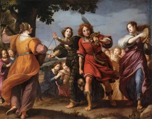 The Triumph of David by Matteo Rosselli Oil Painting
