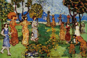 A Day in the Country Oil painting by Maurice Brazil Prendergast