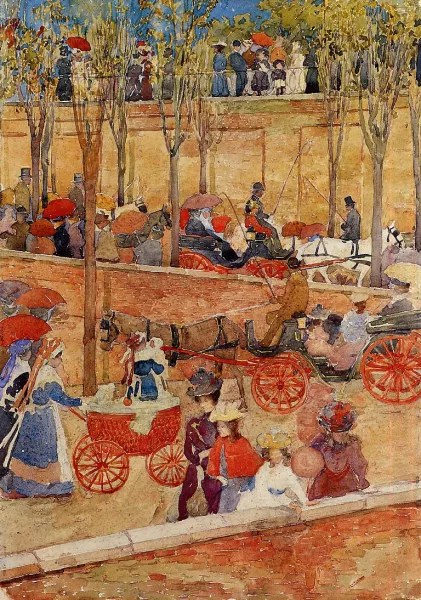 Afternoon, Pincian Hill Oil painting by Maurice Brazil Prendergast