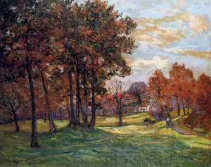 Autumn Landscape at Goulazon, Finistere by Maxime Maufra Oil Painting