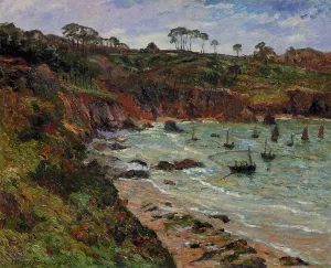 Fishing for Sprats in Winter at Douarnenez by Maxime Maufra Oil Painting