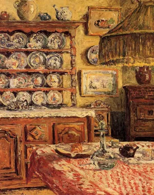 The Dining Room after Lunch by Maxime Maufra Oil Painting