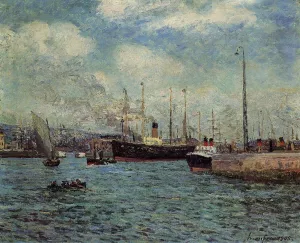 The Port of Havre by Maxime Maufra Oil Painting