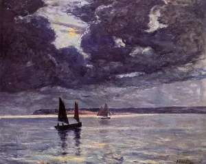 The Return of the Fishing Boats by Maxime Maufra Oil Painting