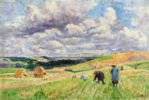 Children in the Fields by Maximilien Luce Oil Painting