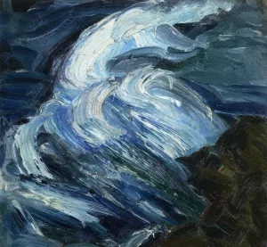 Raging Sea by Merton Clivette Oil Painting