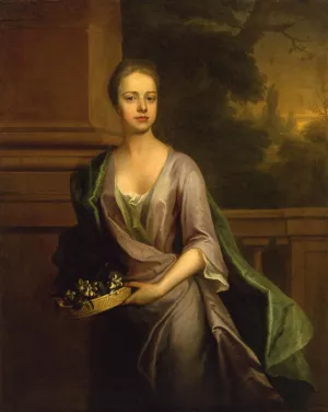 Portrait of a Woman by Michael Dahl Oil Painting