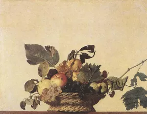 Basket of Fruit by Caravaggio Oil Painting