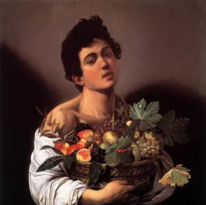 Boy with a Basket of Fruit by Caravaggio Oil Painting