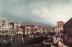 The Grand Canal at San Geremia by Michele Marieschi Oil Painting